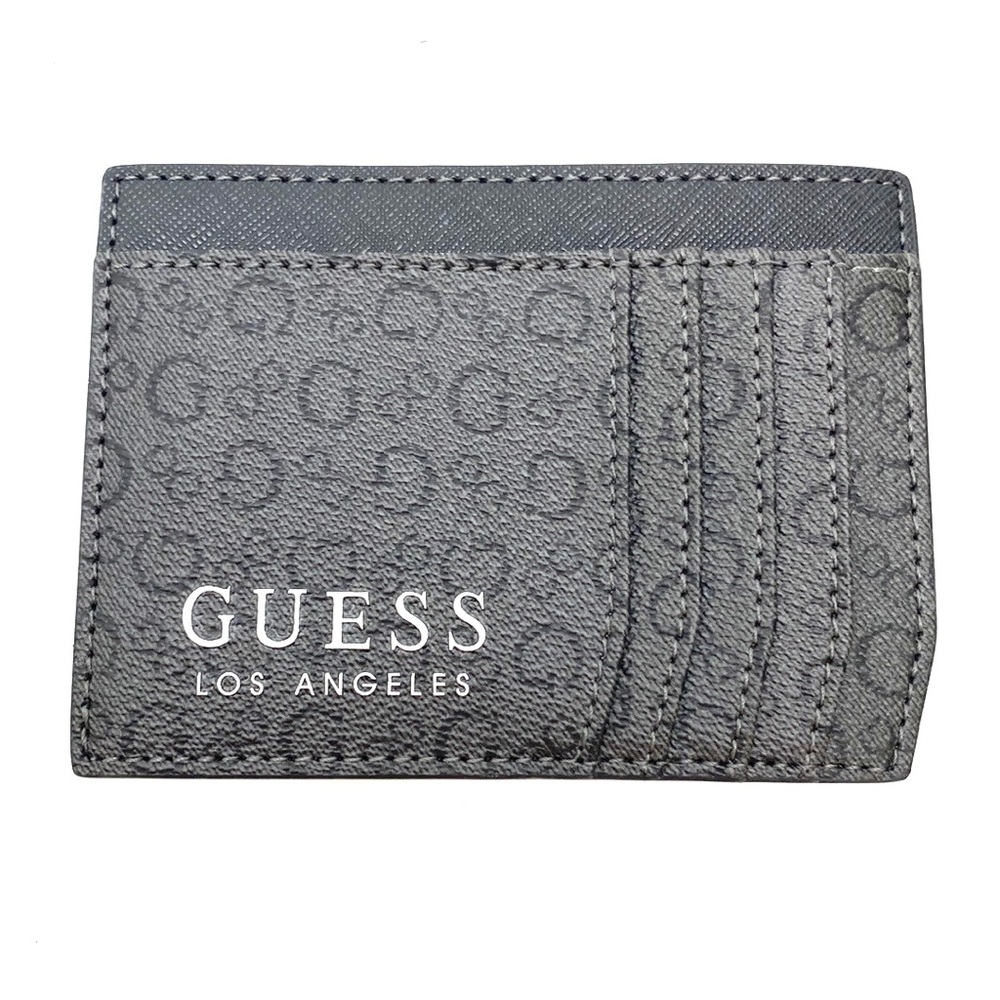 Guess Vezzola Men's Black Signature G Card Case/Holder